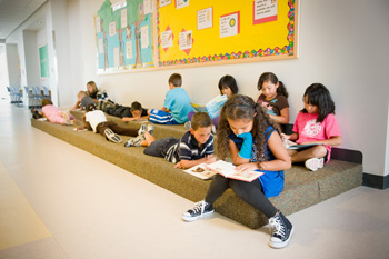 Manassas Park Elementary School in Manassas Park, Va., is one school that sets the standard for future green schools after achieving LEED Gold certification. Photo Credit: VMDO, Sam Kittner